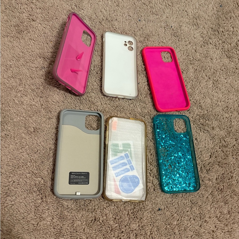 Pink and White Smartphone Cases Set with Stylish Designs